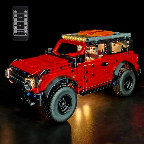 LED Light Kit Compatible with Lego 42213 Technic Ford Bronco SUV - color: Remote Control Version