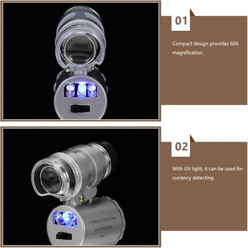 Diamond Tester＋60X Mini LED Magnifying,High Accuracy Jewelry Diamond Tester Tool,Environmental Protection 9V Battery,Professional Diamond Selector for Novice&Expert,Thermal Conductivity Meter - color: Diamond Tester+60X Loupe