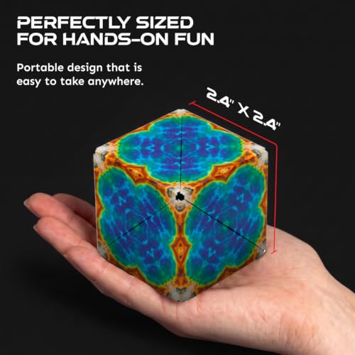 Shashibo DODECA Magnetic Puzzle Cube, Stress Relief Fidget Toy - color: Earth, size: DODECA