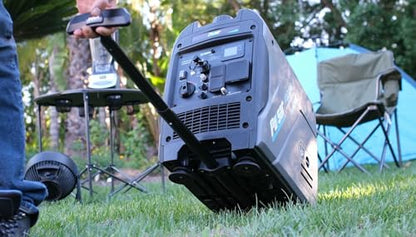 Pulsar Products GX400BN, 4000W Portable Ultra-Quiet Dual Fuel & Parallel Capability, RV-Ready, Handle & Wheels, with CO - style: 4000 Watts + Dual Fuel + Wheel Kit + RV Ready + CO Shutdown