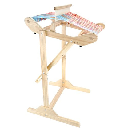 PURCOULEUR 16 Inches Rigid Heddle Loom with Holder, Loom Kit for Adults