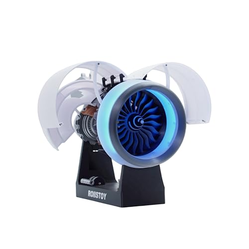 TR-900 Large Scale Turbofan Engine Building Kit High Complexity Abundant Parts Hyper Realistic Assembly Gift for Aerospace Enthusiasts Kids Adults (DIY KIT-Prime) - style: Complete TR900 DIY KIT