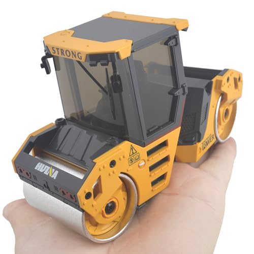 1/50 Scale Diecast Road Roller Toys Metal Engineering Road Planer Vehicle Truck Toy Construction Vehicles Model for Kids (1:50 Road Roller) - color: 1:50 Road Roller
