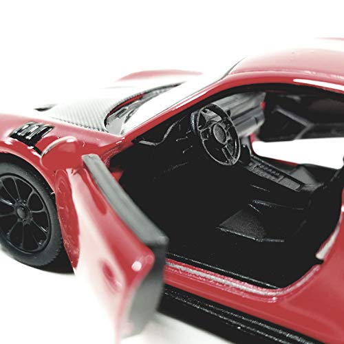 KiNSMART - 2010 Porsche 911 GT2 RS 1:36 Scale 5" Die Cast Metal Model Toy Sports Car Toy (Red) - color: Red