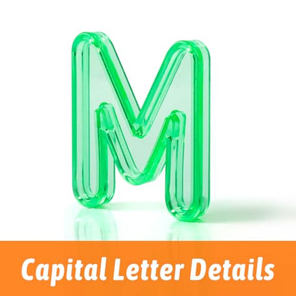 52 Pcs Plastic Capital Letters, 2 Sets of Capital Letters - color: Capital Letters