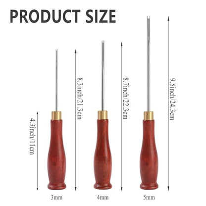 Famjoyart 3 Piece Stuffing Tool for Crafts Stuffed Animals Sewing Kit DIY Doll Making Supplies Versatile Handcrafts Crochet Fabric Stuffing Fork Cotton Filler Tools for Sewing Crafting Projects