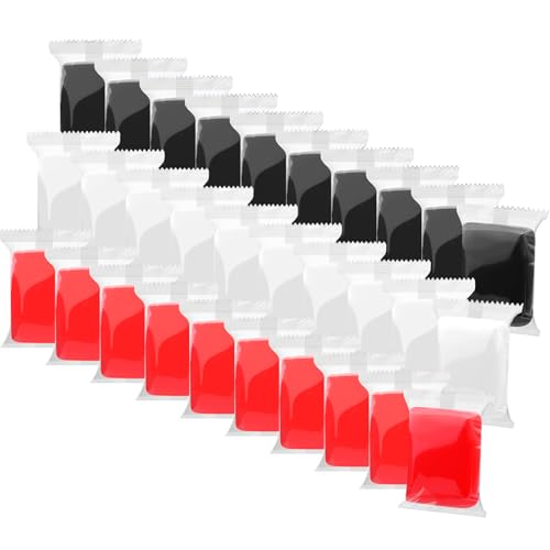 Air Dry Clay, 36 Packs Foam Clay, Soft Modeling Clay Super Light Weight Air Dry Clay Perfect for Arts Crafts - Black White Red - color: Black White Red