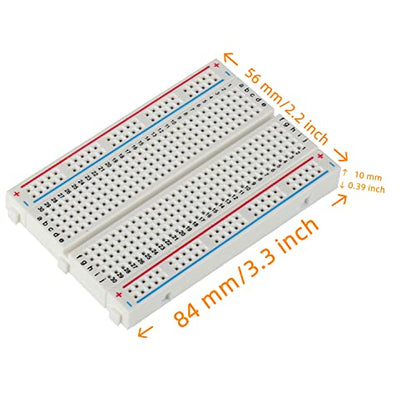 Mini Breadboard 170 Points (6 Colors, 6PCS)+Small Breadboard 400 Points Solderless (2PCS)+ Breadboard 830 Points (1 PCS) for Arduino and Proto Shield Electrical Connections Block