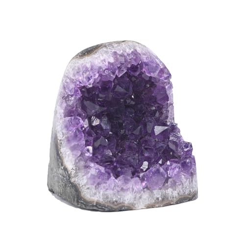 Premium Natural Amethyst Crystals Geode 0.5-0.75 lbs Healing Crystal Stones - size: 0.5 pound - 0.75 pound