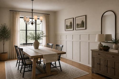 Board and Batten Wall Panel Kit, Paintable Wainscoting Panels
