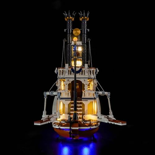 LocoLee Light kit Compatible with Lego 21356 River Steamboat - No Model Only Light, LED Lighting Accessories Compatible with Lego 21356 Canal Steamers Building Set (Standard Version) - style: Standard Version