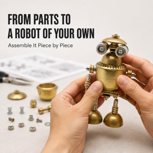3D Metal Robot Puzzles, DIY Mechanical Model Kits for Adults, Desk Decor