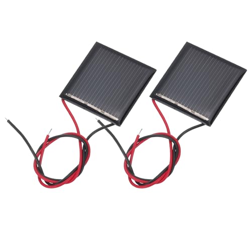 MECCANIXITY 2Pcs 1.5V 0.09W 60mA Mini Solar Panels with Cable - style: 1.5V 0.09W 60mA