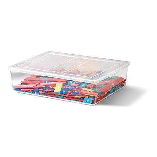 hand2mind Plastic Double-Sided Decimal and Fraction Tiles, Set of 15