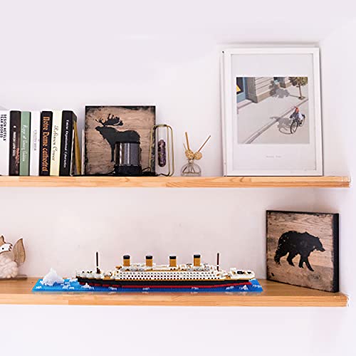 JXRLMB Titanic Ship Model Building Block Set for Adults Cruise Ship MIicro Blocks DIY Educational Toys for Kids Ages of 14+ 1872 Pieces - color: Titanic
