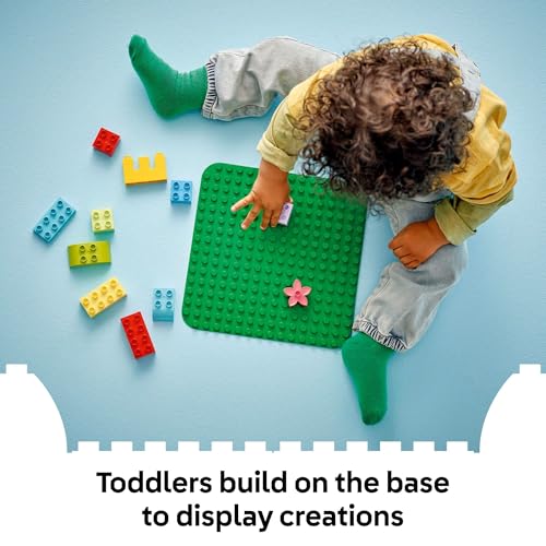 LEGO DUPLO Green Building Plate - Learning and Educational Building Toy for Toddlers, Preschool, Boys and Girls, Ages 1.5+ - Gift Ideas for Birthdays - 10460