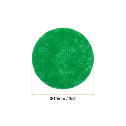 HARFINGTON 300pcs Round Felt Circles, 10mm 3/8" Pre Cut Felt Craft Pads Non-Woven Mini Felt Fabric Circles for DIY Sewing Handcraft Cut Projects Craft Finishing, Green - color: Green, size: 10mm