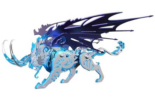 FILASLFT 3D Metal Puzzles for Adults,Mechanical Model Kit Qiong Qi Blue - color: C5-qiong Qi-blue
