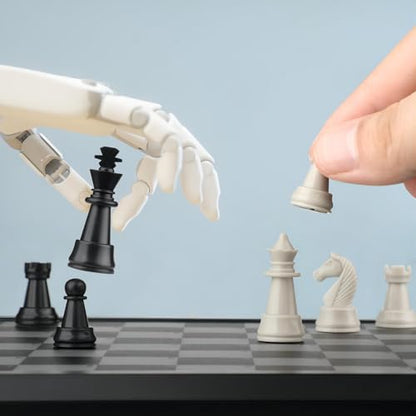 Talking Chess ACADEMY Electronic Chess Set, Magnetic Computer Chess Game with Interactive Teaching System for Beginners, Advanced AI for Improving Players, Perfect for Kids & Adults, Simple and Noble
