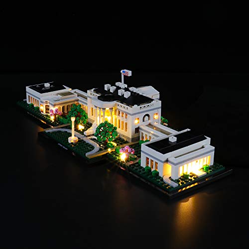 GEAMENT LED Light Kit for The White House - Compatible with Lego Architecture Collection 21054 Building Blocks Model (Model Set Not Included) - style: For 21054