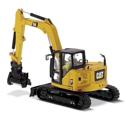 CAT Caterpillar 309 CR Next Generation Mini Hydraulic Excavator with Work Tools and Operator High Line Series 1/50 Diecast Model by Diecast Masters 85592