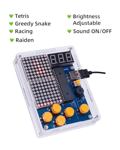 DIY Retro Game Soldering Project Kit, Electronic Practice Soldering Kit