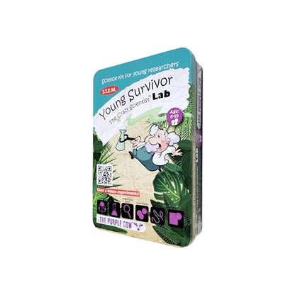 The Famous Crazy Scientist Lab - Young Survivor, Science Kits from The Lab - Survival Skill Box. Kids Science Kits. STEM Educational Games for Kids, Young Survivor Skills, 191 - style: Young Survivor Skills