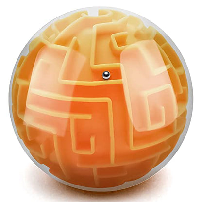 3D Maze Ball Puzzle Games Toys for Kids Age 6 7 8+ Boys Girls Gifts Ideas - color: Orange