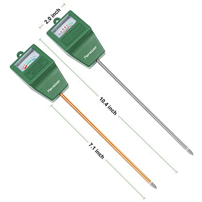 Kensizer Soil Tester, Soil Moisture/pH Meter, Gardening Farm Lawn Test Kit Tool, Digital Plant Probe, Water Hydrometer for Indoor Outdoor, No Battery Required, Green - size: Moisture/pH Meter