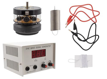 WVGEN-Basic Mechanical Wave Kit Basic Set for Physical Science Experiments. Includes a Frequency Generator and a Vibration Generator, Connector Cords, String and a Spring.
