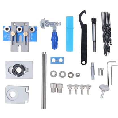 Self Centering Dowel Jig Kit for Woodworking Precision Dowel Hole Drilling Cabinet Making Applications Furniture Assembly Joinery Tool