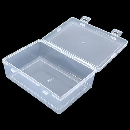 Rectangular Clear Plastic Storage Containers, 5x3.46x1.69in - size: 5 x 3.46 x 1.69 inch