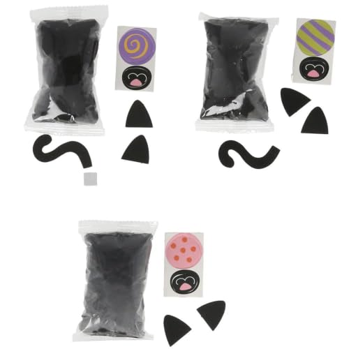 Fun Express Make Your Own Black Cat Halloween Handout Air-Dry Clay Craft Kit - Makes 9