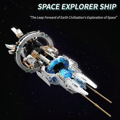 Sci-Fi Deep Space Discovery Spaceship Building Block Set, (1144PCS) - style: Spaceship