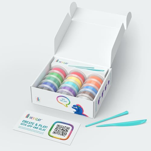 HEY CLAY Mega Dinos Modeling Air Dry Clay for Kids 4-8 Art & Craft Kit Gift - color: Mega Dinos