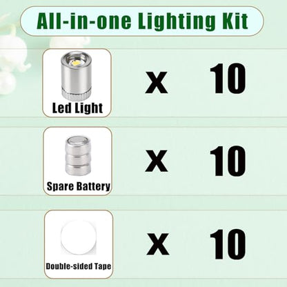 Mini Led Lights 10pc Small Led Lights Battery Powered Tiny Light Cold White - color: Cold White
