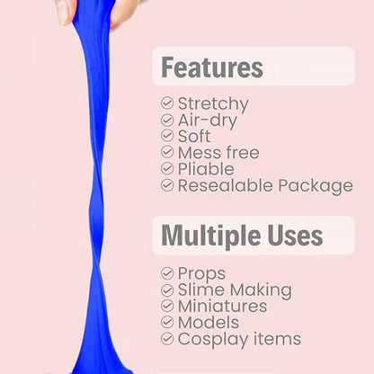 BOHS Foam Clay, Blue Air Dry Modeling Clay, 1.1 lb - color: Blue, size: 500 g