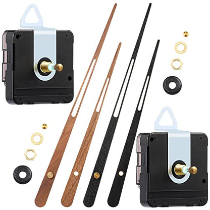 Jadive 2 Pcs Clock Movement Long Shaft, Fit for 24'' Clock, 32.5mm Shaft - size: Fit for 24'' Clock, 32.5mm Shaft