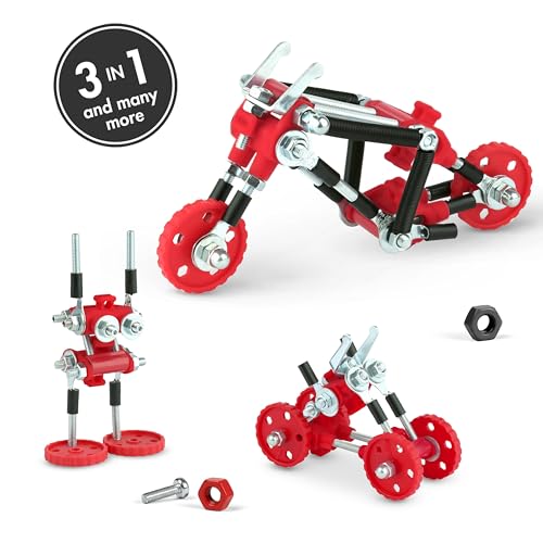 The OFFBITS Stem Building Toys, ChopperBit Educational Robot, Build Your Own Robot for Kids 8+ Years, Stem Toys Engineering Kit, Motorcycle Vehicle Construction Kit Gift Ideas Boys & Girls