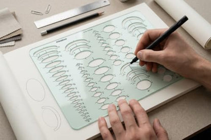 Printtoo Ellipse Geometry Template Acrylic Drafting Stencil Ruler Tool - color: Series -PRTD-2844A
