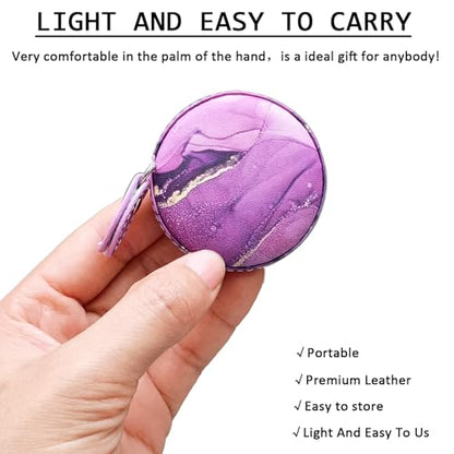 Tape Measure Body Measuring Tape，Medical Body Cloth Tailor Craft Dieting Measuring Tape, Dual Sided Retractable Ruler Colour Printed Soft Tape Measure Retractable - color: Pink Purple 2 pack