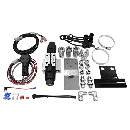 Summit Hydraulics Universal Hydraulic Third Function Valve Kit w/Joystick Handle, 15 GPM, 3/8" ISO 7241-B Couplers - size: 3/8" Body ISO 7241-B couplers