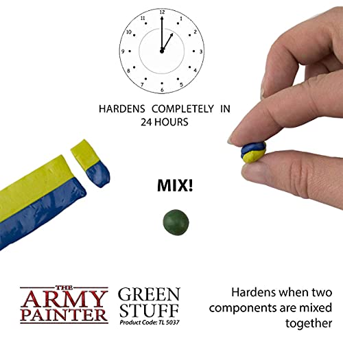 The Army Painter, Green Stuff Kneadatite, 20 cm Modelling Putty