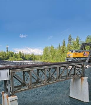 Walthers Cornerstone 109' Single-Track Pratt Deck Truss Railroad Bridge 933-4520 HO Scale Model Railroad - Structure Kit - style: 109' Single-Track Pratt Deck Truss Railroad Bridge