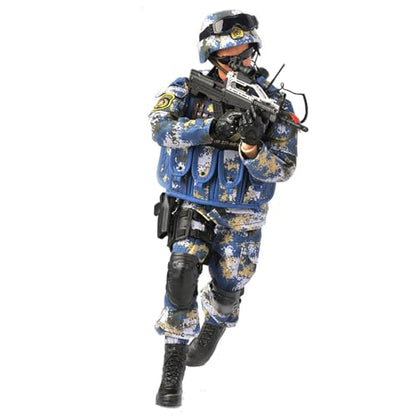 12 Inch Action Figures Military Set, 1/6 Scale Soldier Model Set with Weapons, Outfit and Other Accessories - Marine-CH01 - color: Ch01
