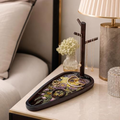 Auraeve All-in-One DIY Resin Craft Kit - Flower Jewelry Stand for Adults
