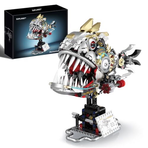 Mechanical Piranha Building Set STEM Toy for Kids Boys 8-12+ - color: Piranha