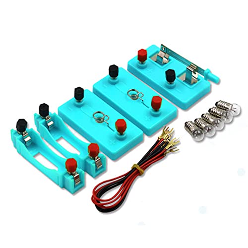Kids Electric Circuit STEM Experiment Kit, Physics Learning Set for Series & Parallel Circuits, Teaching Supplies for Classroom & Homeschool Students (Pack of 2) - size: 5.7 x 1.25 x 3.38 inches (Pack of 2)