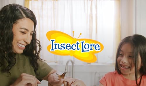 Insect Lore Butterfly Farm with Pre-Paid Voucher to Redeem Caterpillars - Ultra-Clear Dome Habitat, STEM Journal, Chrys-A-Lid Holder - Give the Gift of Raising Painted Lady Butterflies