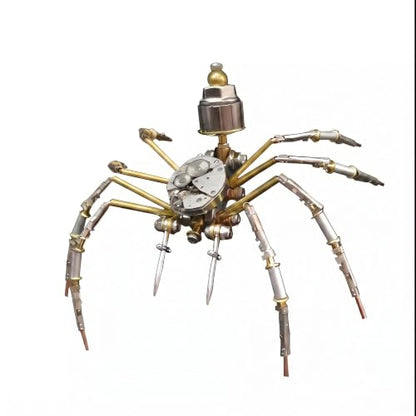 Steampunk 3D Metal Puzzle Spider 140+ Pcs Mechanical DIY Assembly Model Kit Desktop Display for Men Family and Friends(Mechanical Spider) - style: Mechanical Spider